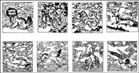 Chinese classical vector of the material 24