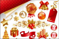 Beautiful Christmas material late Vector