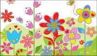 Lovely colorful flowers Vector
