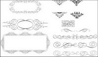Succinct lace trimming vector source material