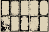 [fade] graffiti border vector of material