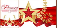 Red five-pointed star Bookmarks 02