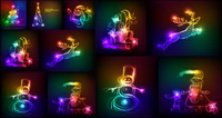 Symphony Christmas light vector graphics