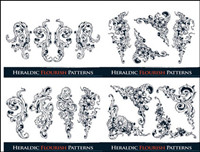 Ornate pattern vector material