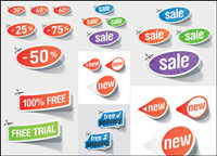 Nice discount sales sticker Vector