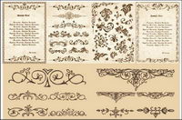 European classical pattern vector material