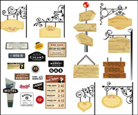 Fine listed with banner - vector material