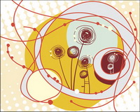 Beautiful illustrations of children 04 - Vector