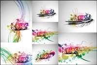 Cool three-dimensional art of the word Love vector material