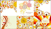 Exquisite hand-painted patterns 01 - Vector