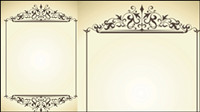 Beautiful lace pattern 05-- vector material