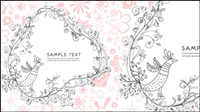 Fine pattern border 04-- vector material