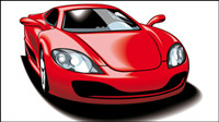 Fine sports car 05-- vector material