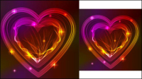 Valentine gorgeous light 02 - vector material
