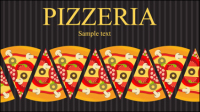 Pizza illustrator 04 - vector material
