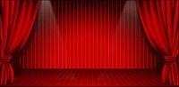 stage curtain vector