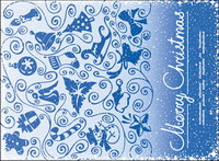 Patterns, snow-point frame vector