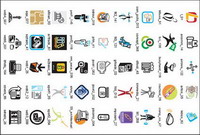 Business Icons Vector Samples