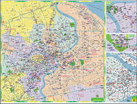 Vector map of Shanghai