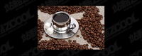 Coffee and coffee beans exquisite picture quality material