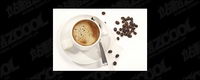 Coffee and coffee beans picture quality material