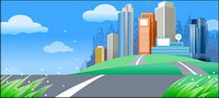 Beautiful city scenery vector -4