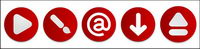 Red charm campaign transparent PNG icon