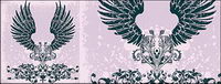 Patterns and trends wings element vector material