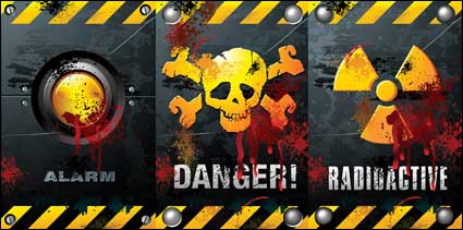 Horror theme vector material