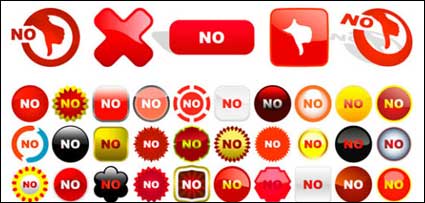 Variety of material error vector icon theme