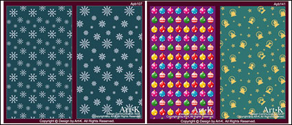 10 Cute Vector Christmas elements of the case of the background base maps