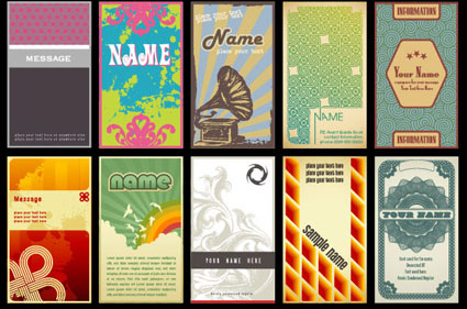 Fashion card vector of material