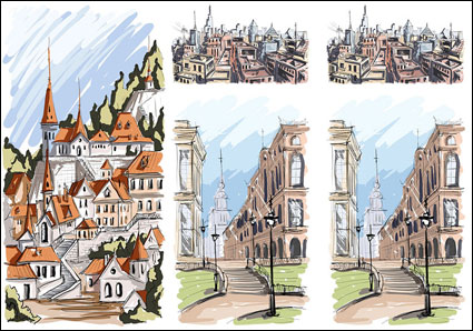 painted building Vector