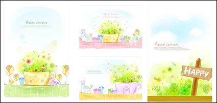 warm and sweet Vector background