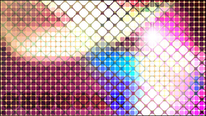 Bright mosaic design background vector material -4