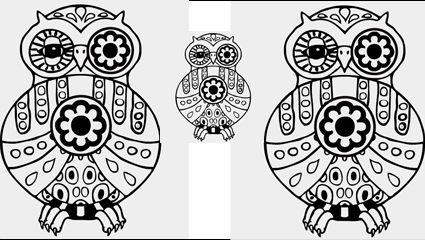 Owl vector graphics