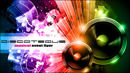 Brilliant dynamic musical elements 01 - Vector