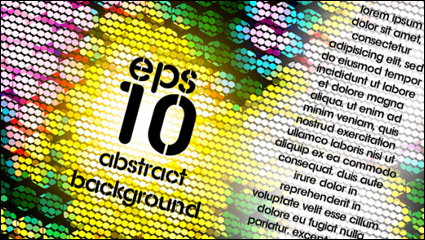 Bright mosaic design background vector material -2