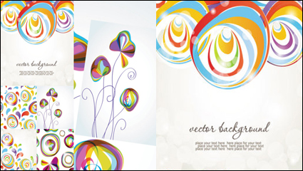 Colorful background vector material