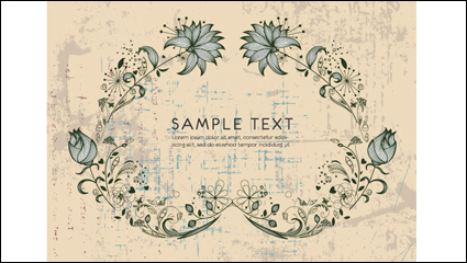 Fine pattern border 03-- vector material