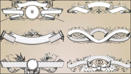 European lace pattern 05 - vector