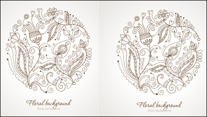 Fine background pattern 01 - vector material