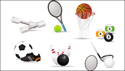 Sports-related icons 02 - vector