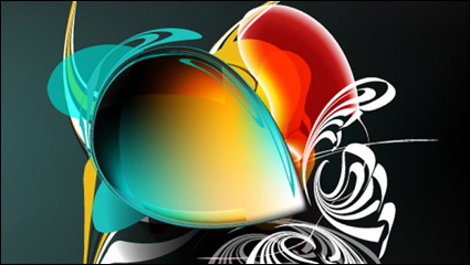 Gorgeous pattern color pattern 01 - vector material