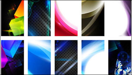 The gorgeous beautiful card 02 - vector material