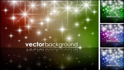 Brilliant starlight background 02 - vector material