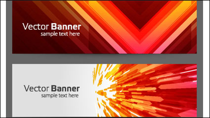 The gorgeous strip card 01 - vector material