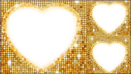 Heart-shaped border 03 - vector material