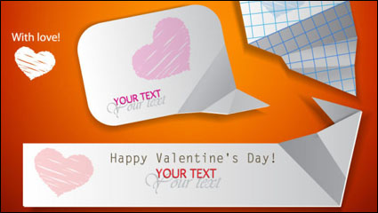Valentine label elements 06 - vector material