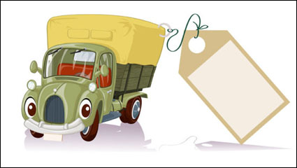 Cartoon trucks 02 - vector material